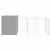 Niche pour chien avec cour gris clair 214x457x181 cm 646326646326