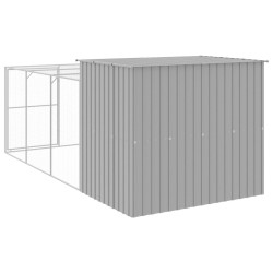 Niche pour chien avec cour gris clair 214x457x181 cm 646326646326