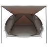 Tente Cabane Marron gris 6 personnes Polyester et Acier 646330646330