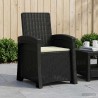 Chaise de jardin inclinable imitant le rotin PP 646334646334