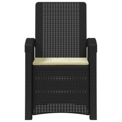 Chaise de jardin inclinable imitant le rotin PP 646334646334