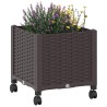 Jardinière avec Roues Marron 40 x 40 x 44 cm PP 646347646347