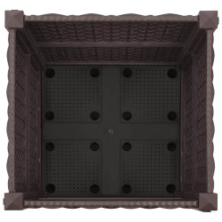 Jardinière avec Roues Marron 40 x 40 x 44 cm PP 646347646347