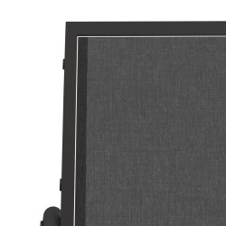 Chaise oscillante de jardin noir 61x76x87 cm textilène/acier 646348646348