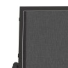 Chaise oscillante de jardin noir 61x76x87 cm textilène/acier 646348646348