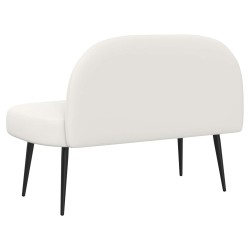 Banc rembourré avec dossier Blanc 110 x 60 x 76 cm Simili cuir 646354646354