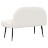 Banc rembourré avec dossier Blanc 110 x 60 x 76 cm Simili cuir 646354646354