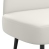 Banc rembourré avec dossier Blanc 110 x 60 x 76 cm Simili cuir 646354646354