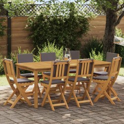 Chaises de bistrot d'extérieur 8 pcs Gris foncé 38 x 46 x 85 cm 646359646359