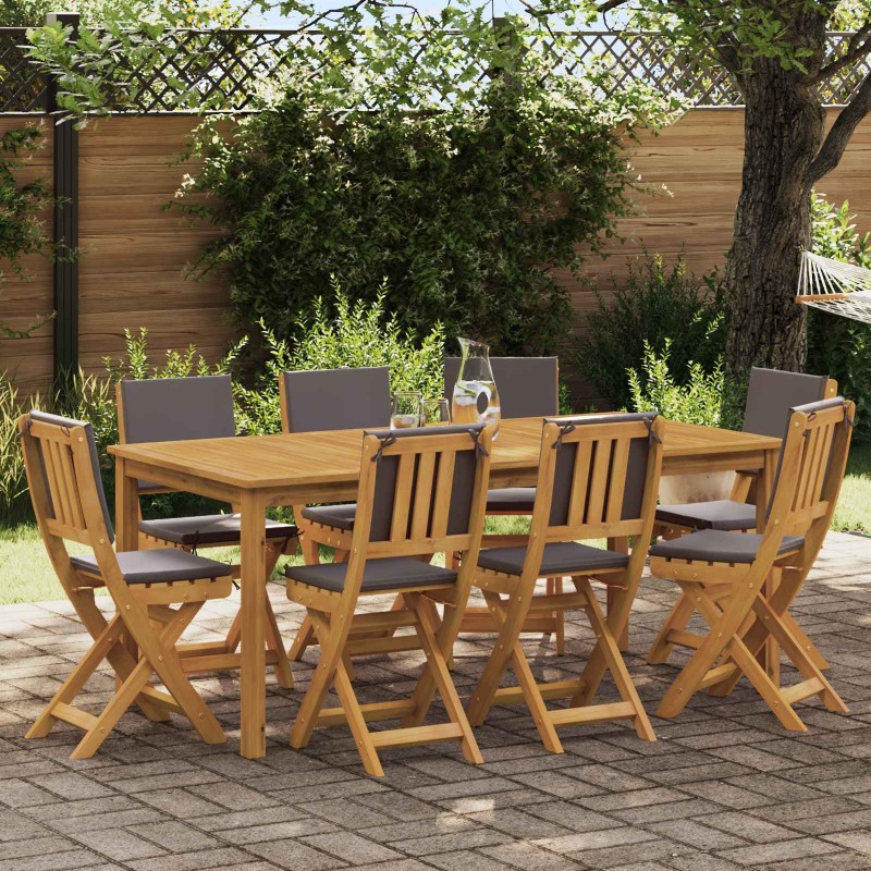 Chaises de bistrot d'extérieur 8 pcs Gris foncé 38 x 46 x 85 cm 646359646359