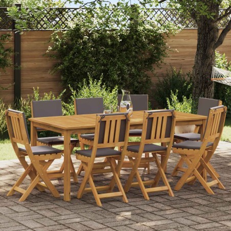 Chaises de bistrot d'extérieur 8 pcs Gris foncé 38 x 46 x 85 cm 646359646359