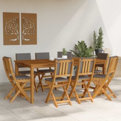 Chaises de bistrot d'extérieur 8 pcs Gris foncé 38 x 46 x 85 cm 646359646359