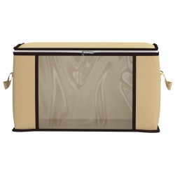 Boîte de rangement avec fenêtre latérale transparente Crème 646372646372