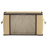 Boîte de rangement avec fenêtre latérale transparente Crème 646372646372