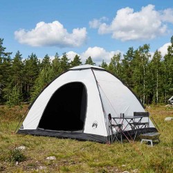 Tente de camping avec toit Blanc Occultant 275 x 215 x 125 cm 646373646373