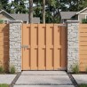 Porte de Jardin 100 x 100 cm WPC et Aluminium Marron 646393646393