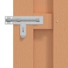 Porte de Jardin 100 x 100 cm WPC et Aluminium Marron 646393646393