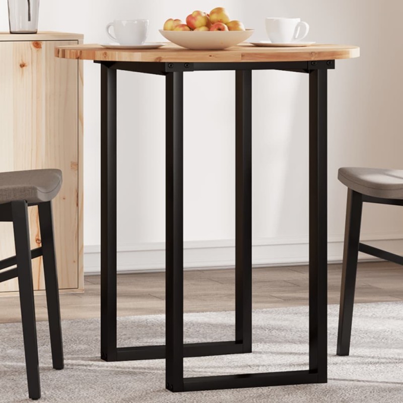 Dessus de table rond Ø70x2 cm bois massif d'acacia 646394646394