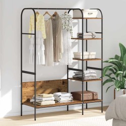 Porte-vêtements Marron 120 x 44 x 160 cm Bois d'ingénierie 646395646395