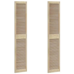 Porte de Cabinet avec porte 2 pcs Naturel 201 x 2,1 x 39,5 cm 646398646398