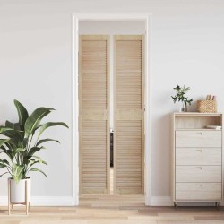 Porte de Cabinet avec porte 2 pcs Naturel 201 x 2,1 x 39,5 cm 646398646398