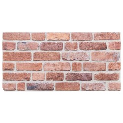 Panneaux muraux 10 pcs Rouge 100 x 50 cm Mousse EPS 646405646405