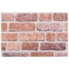 Panneaux muraux 10 pcs Rouge 100 x 50 cm Mousse EPS 646405646405