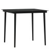 Ensemble à manger de jardin avec coussins 5 pcs Noir 646409646409