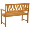 Banc extérieur Naturel 110 x 55,5 x 90 cm Bois d'Acacia Massif 646410646410