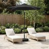 Parasol de jardin avec lumières LED et base 230 x 230 cm 646411646411