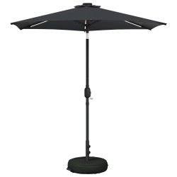 Parasol de jardin avec lumières LED et base 230 x 230 cm 646411646411