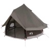 Tente Tipi Marron Gris 250 x 250 cm Polyester et Acier 646414646414