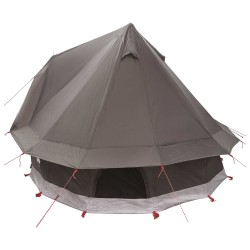 Tente Tipi Marron Gris 250 x 250 cm Polyester et Acier 646414646414