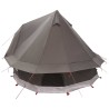 Tente Tipi Marron Gris 250 x 250 cm Polyester et Acier 646414646414