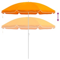 Parasol de jardin 240 cm polyester 170T Orange 646426646426