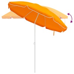 Parasol de jardin 240 cm polyester 170T Orange 646426646426