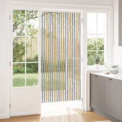 Rideau anti-insectes en chenille Gris et Beige 90 x 200 cm 646436646436