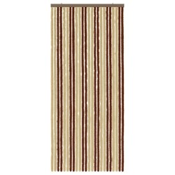 Rideau anti-insectes en chenille Marron et beige 100 x 230 cm 646438646438