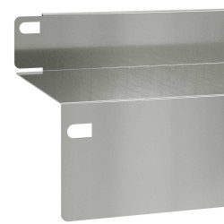 Bordure de Pelouse 20 pcs 100 x 10 x 8 cm Acier Argenté 646446646446