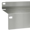 Bordure de Pelouse 20 pcs 100 x 10 x 8 cm Acier Argenté 646446646446