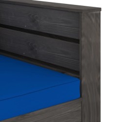Salon de jardin 2 pcs avec coussins Bois imprégné de gris 646450646450