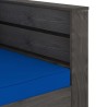 Salon de jardin 2 pcs avec coussins Bois imprégné de gris 646450646450
