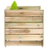 Salon de jardin 2 pcs avec coussins Bois imprégné de vert 646458646458