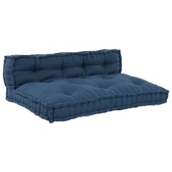 Coussin de canapé sur palette 2 pcs Indigo 120 x 80 x 38 cm 646459646459