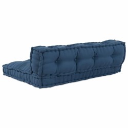 Coussin de canapé sur palette 2 pcs Indigo 120 x 80 x 38 cm 646459646459