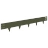 Bordure de Pelouse 10 pcs 100 x 15 cm Acier Vert olive 646465646465