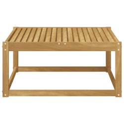 Pouf d'Extérieur Bois d'Acacia Massif Blanc 79 x 79 x 37 cm 646484646484