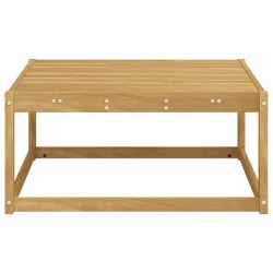 Pouf d'Extérieur Bois d'Acacia Massif Blanc 79 x 79 x 37 cm 646484646484