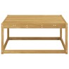 Pouf d'Extérieur Bois d'Acacia Massif Blanc 79 x 79 x 37 cm 646484646484