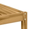 Pouf d'Extérieur Bois d'Acacia Massif Blanc 79 x 79 x 37 cm 646484646484